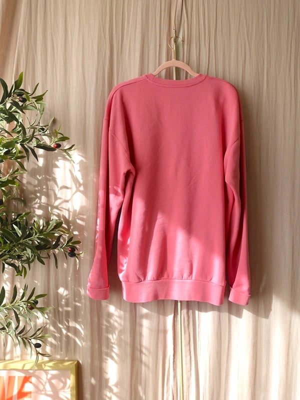 Heren - JW Anderson logo embroidery sweater roze