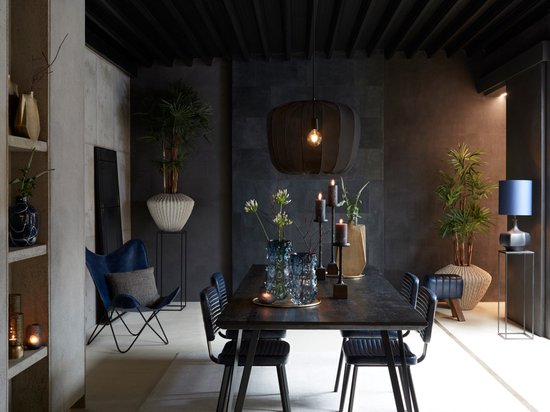 Light & Living plumeria hanglamp 50 cm zwart