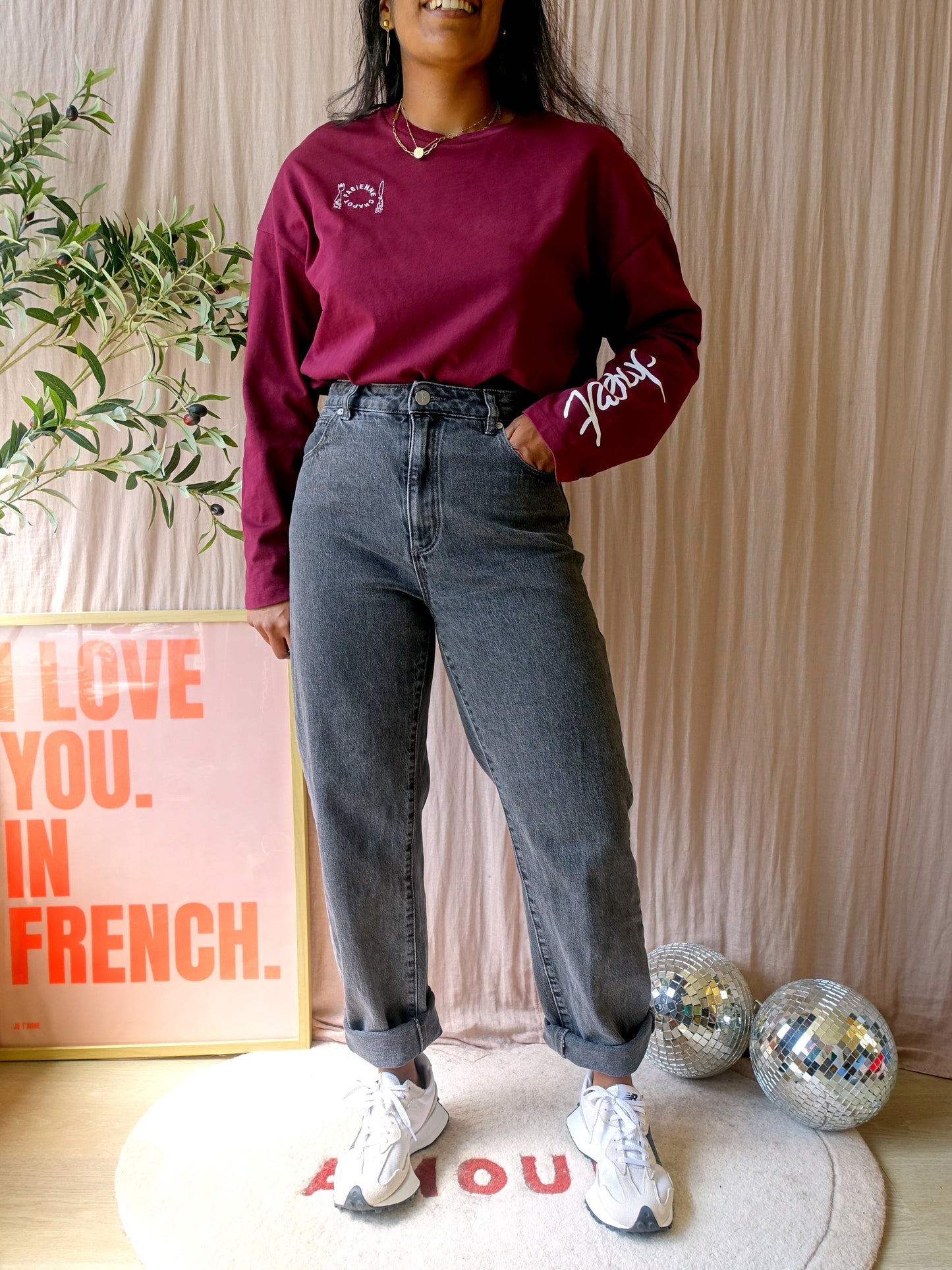 Abrand A '94 high straight tall jeans dark grey