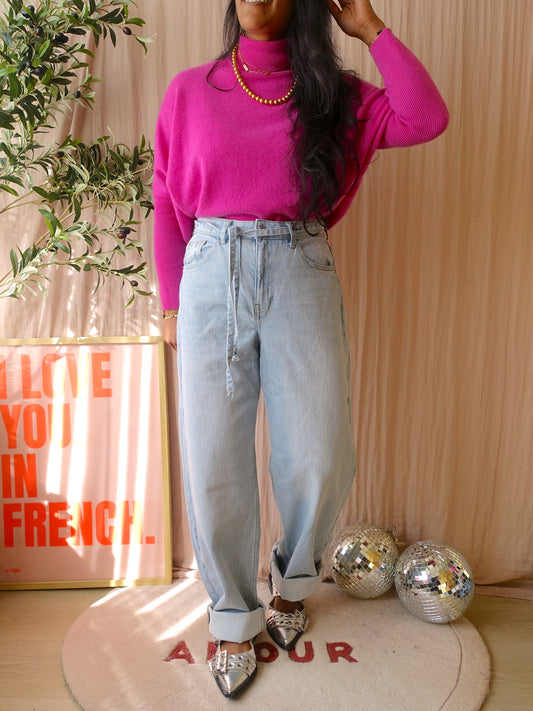 Absolut Cashmere Clara 100% kasjmier knit rosebud