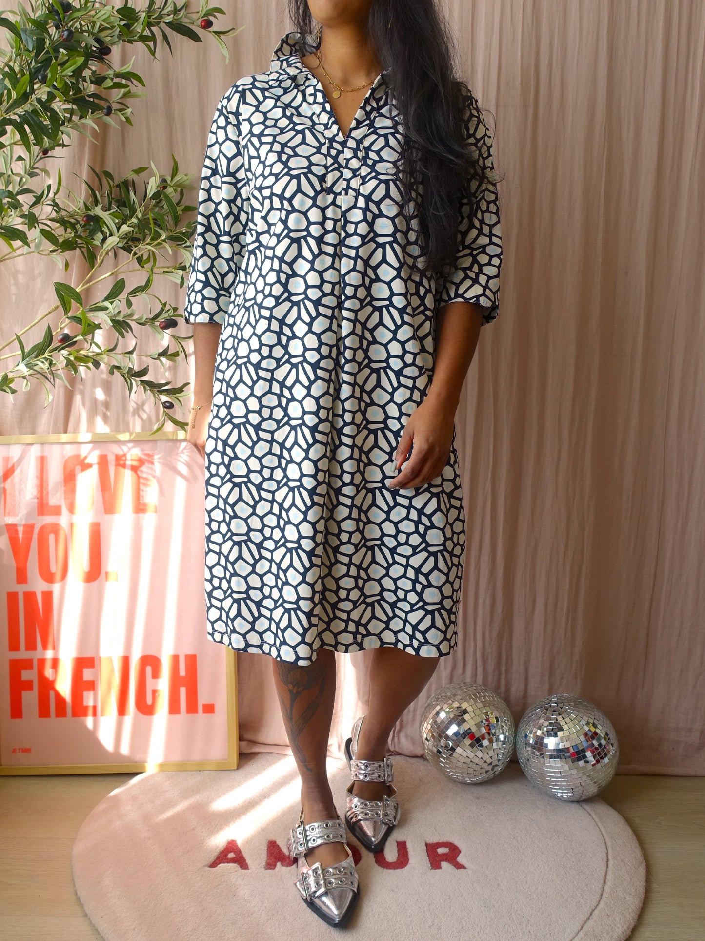 Aime Balance travel quality midi jurk