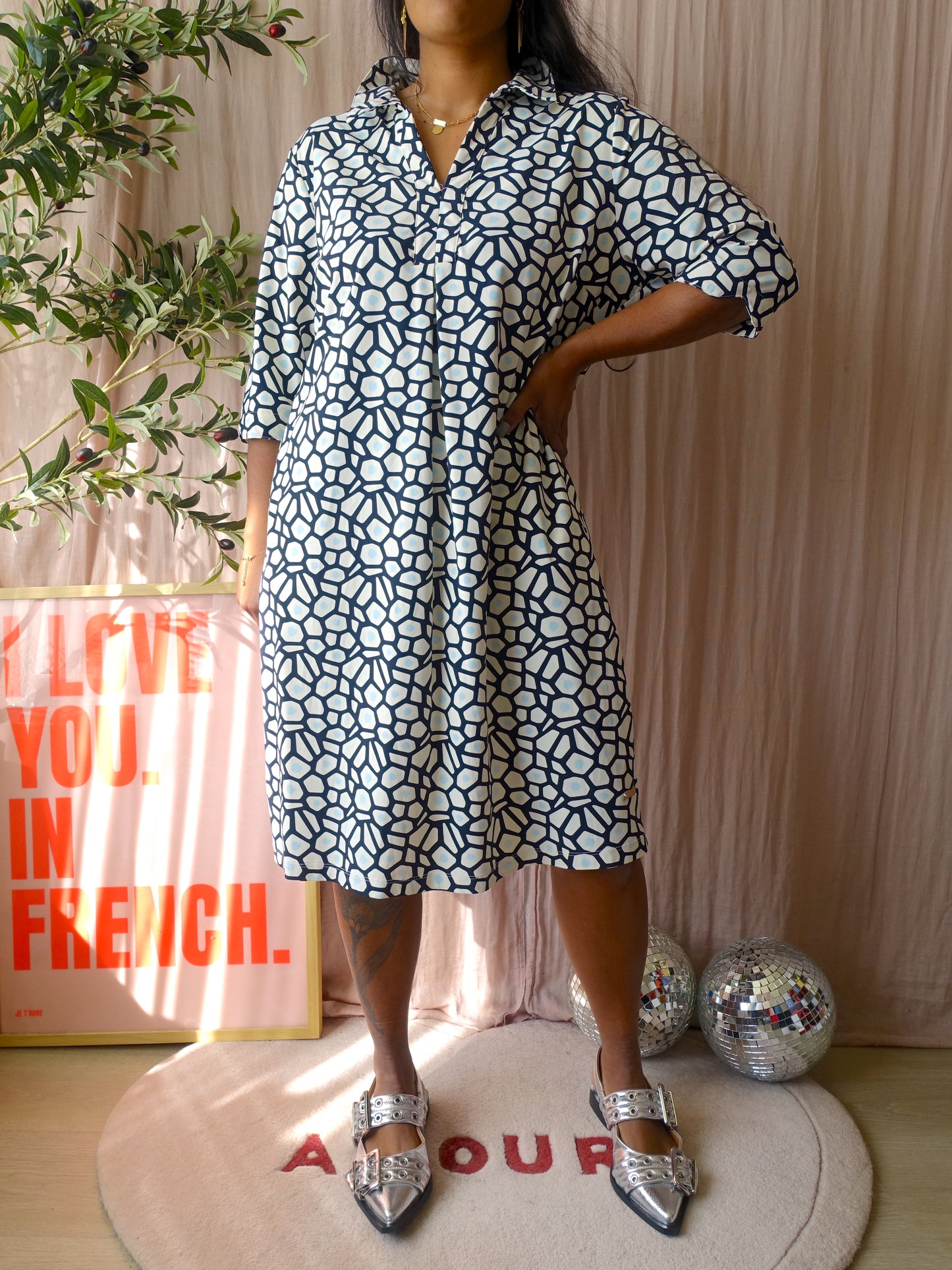 Aime Balance travel quality midi jurk