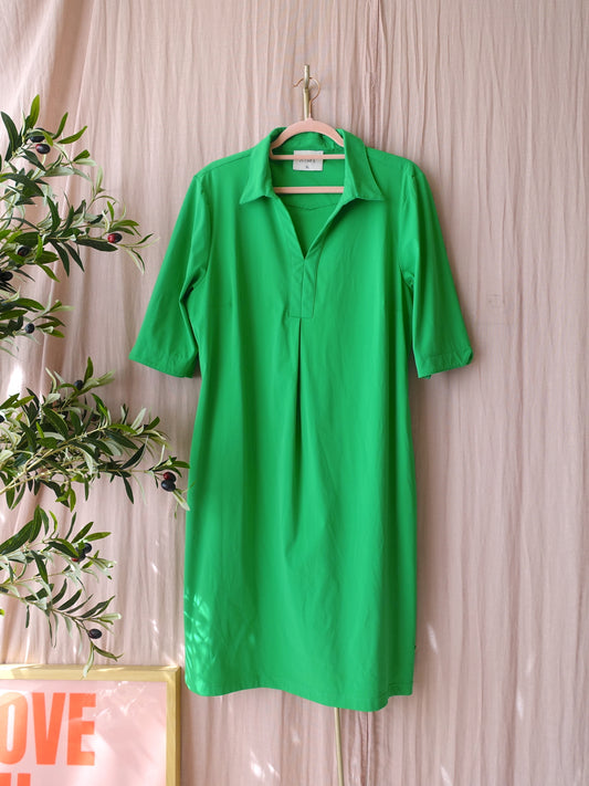 Aime Balance travel quality midi jurk classic green