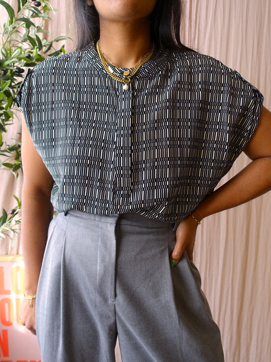 Someday zimali cupromix graphic print top