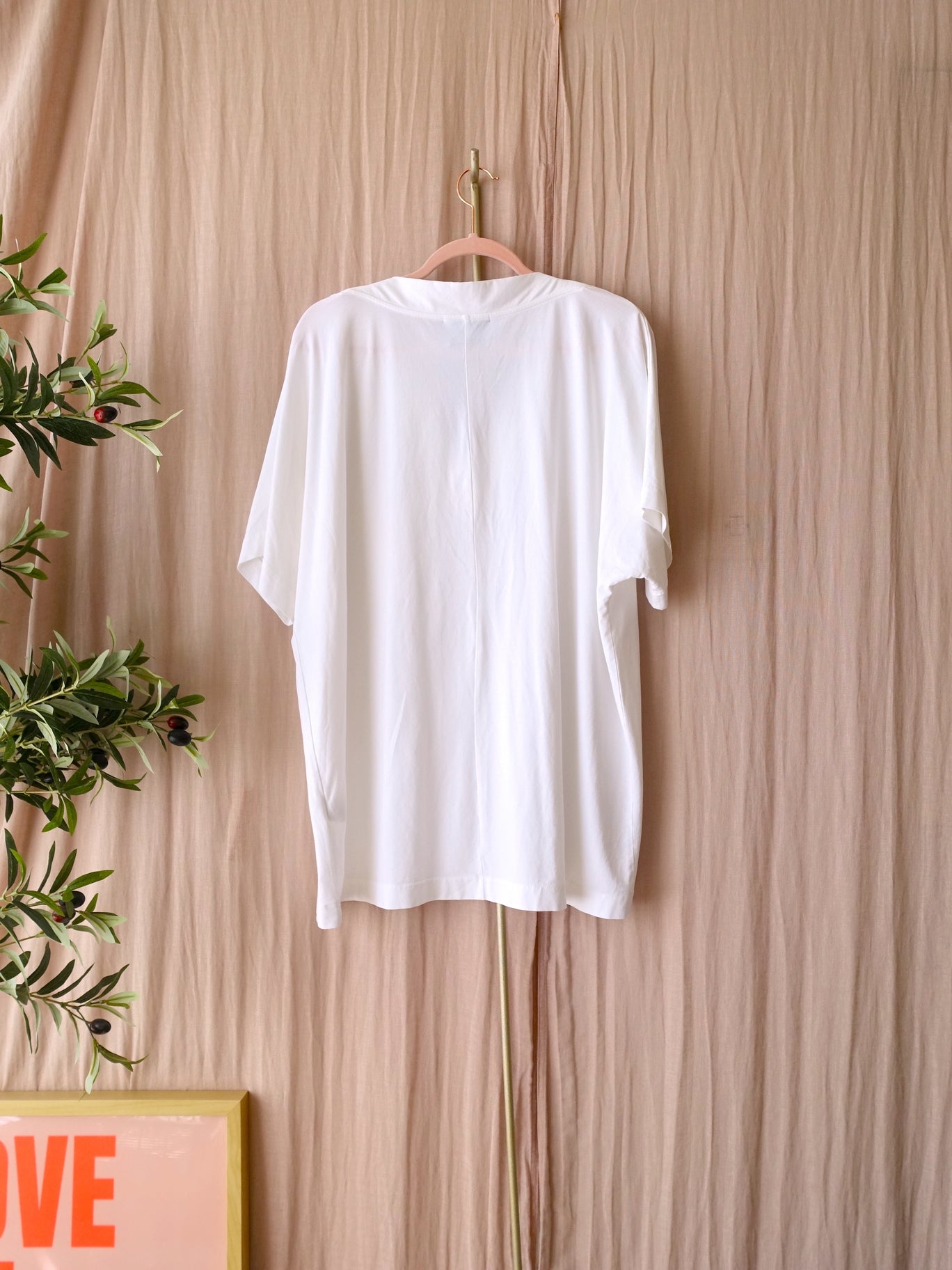 Alpha Studio premium v-neck t-shirt in jersey wit