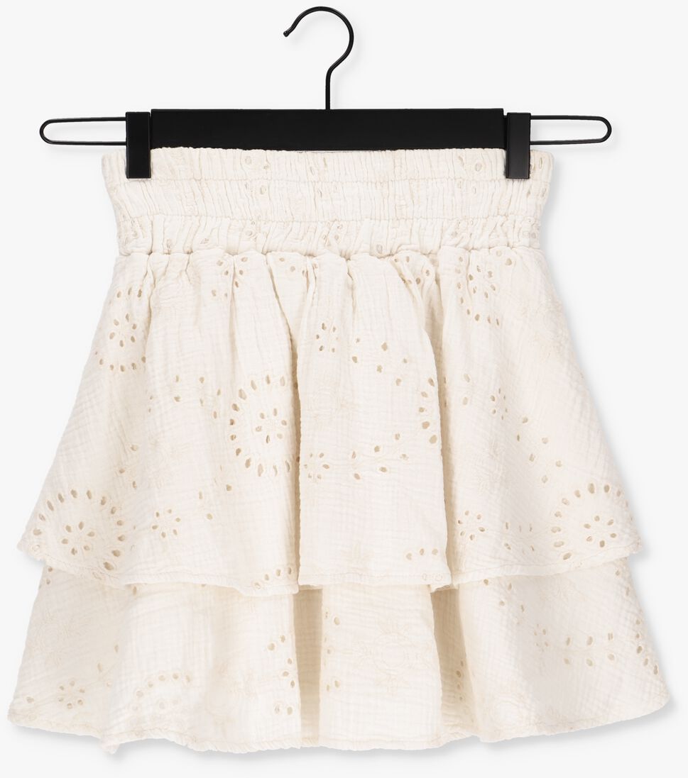 Amaya Amsterdam Belle embroidered mousseline rok ecru