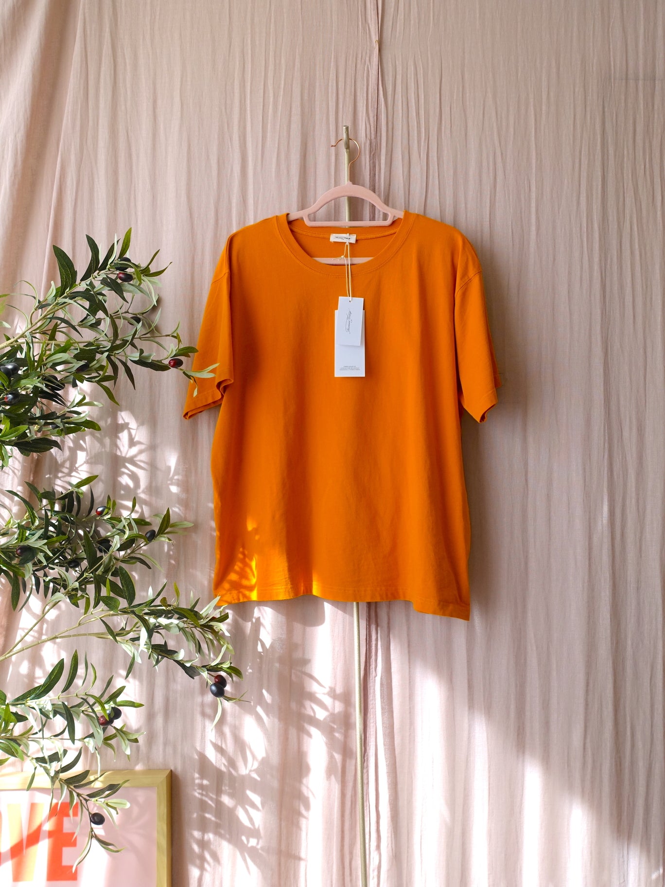 American Vintage fizvalley oversized tee tangerine