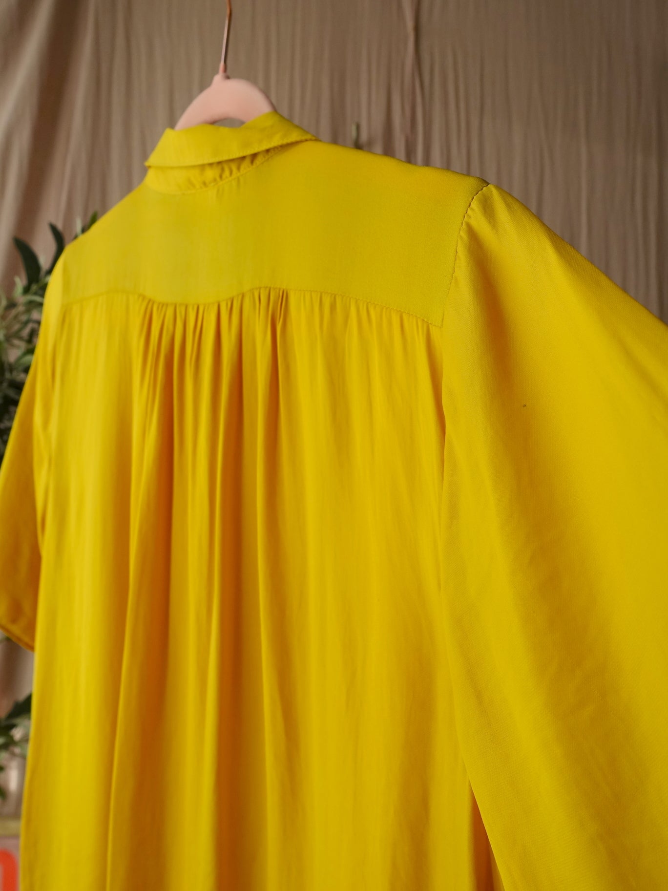 American Vintage oversized shirt golden yellow