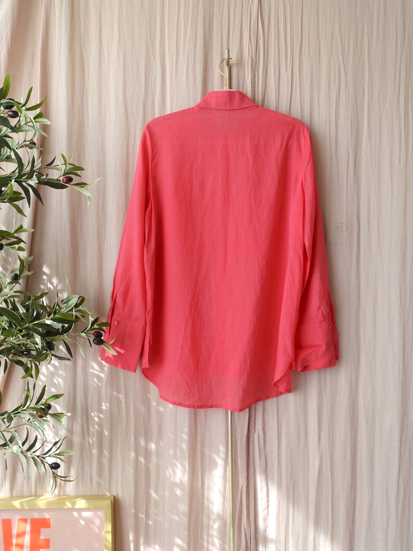 Luisa Cerano ramie shirt calypso coral