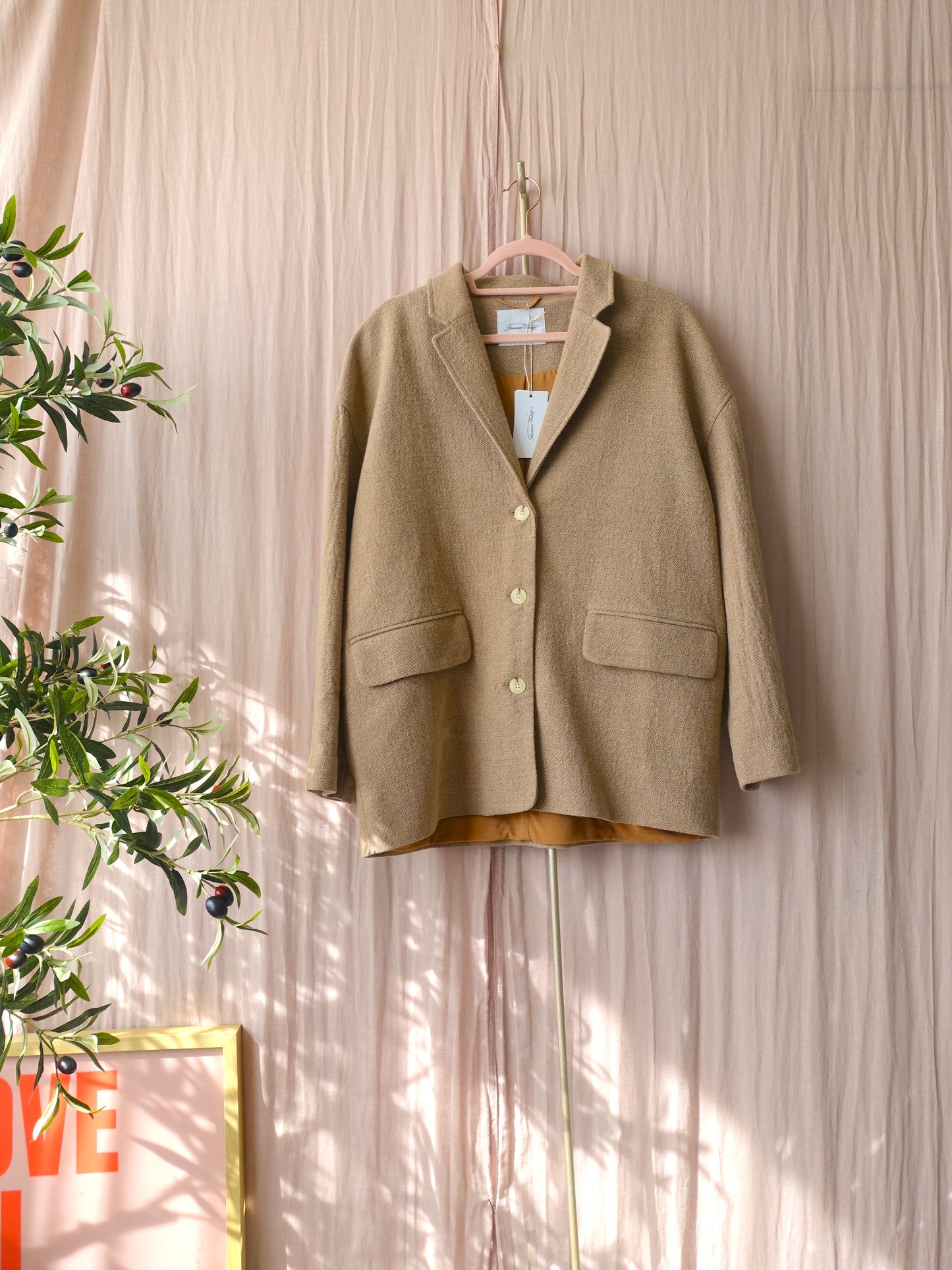 American Vintage viabay blazer caramel