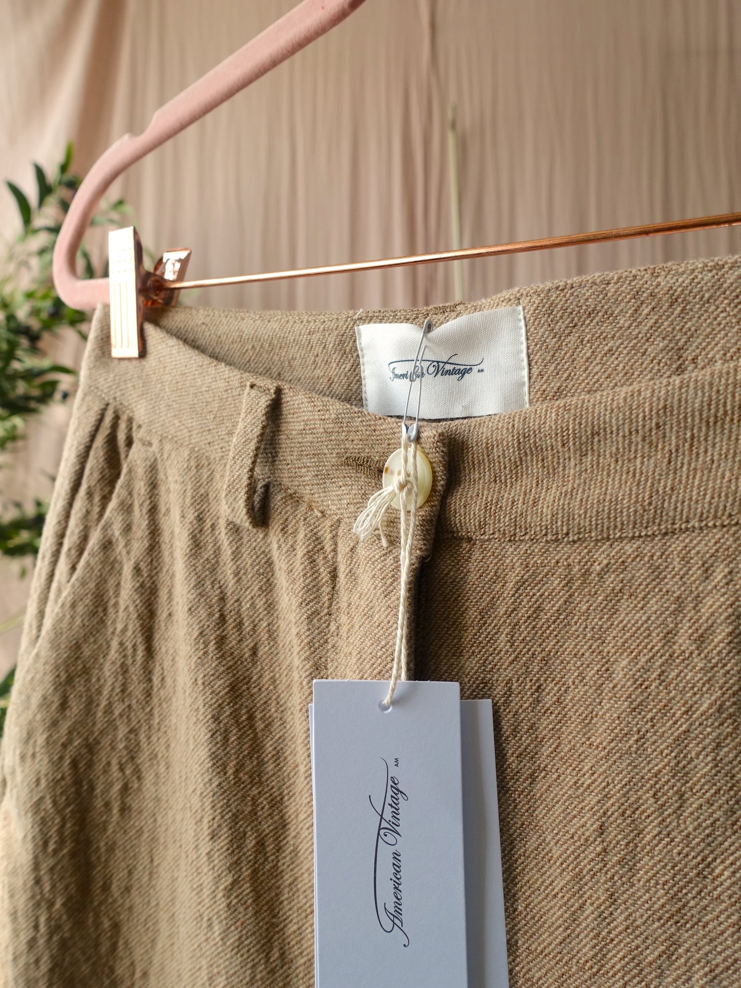 American Vintage viabay pantalon caramel
