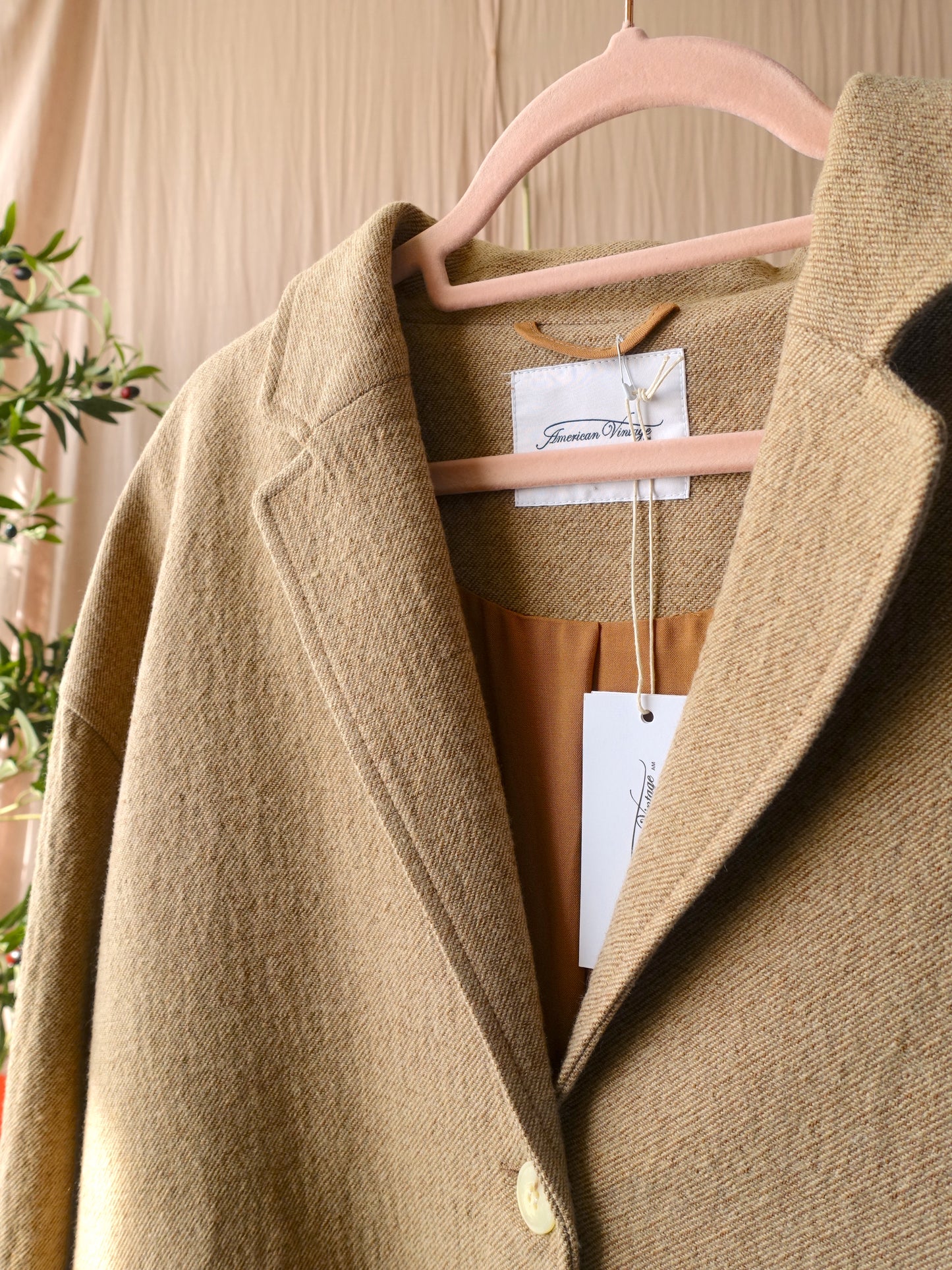 American Vintage viabay blazer caramel
