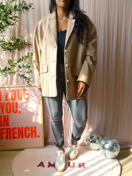 American Vintage viabay blazer caramel