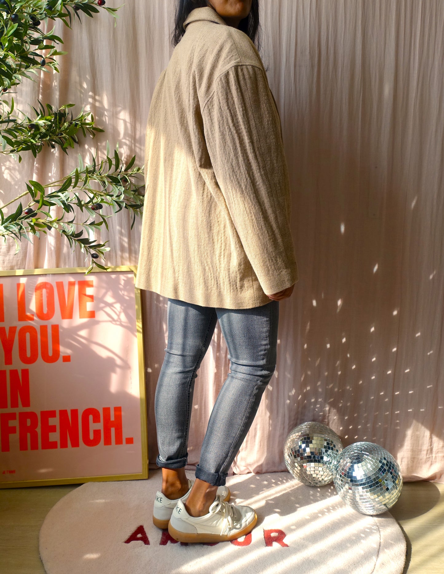American Vintage viabay blazer caramel