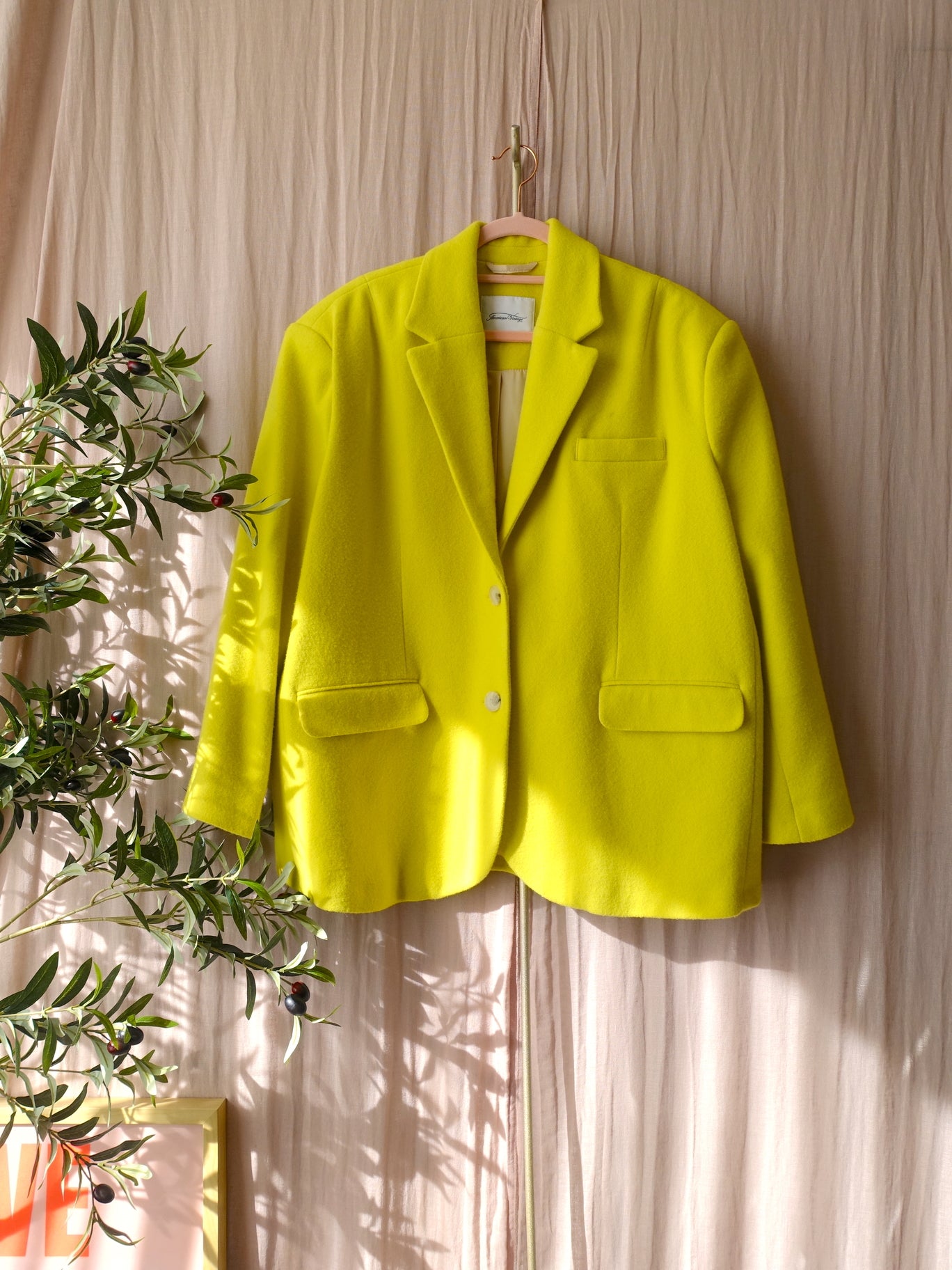 American Vintage soktown blazer bright yellow