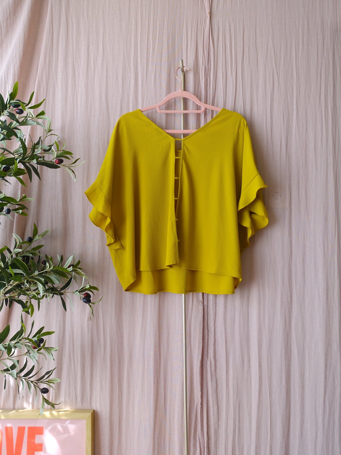 Amitié loose fit top golden ochre