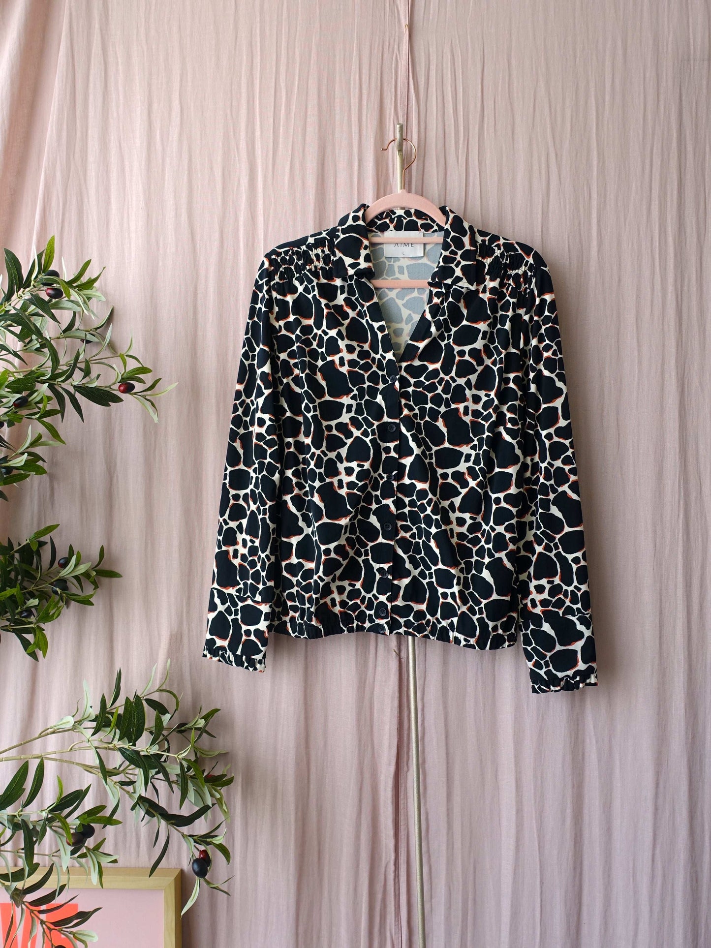 Aime balance travel quality blouse zwart