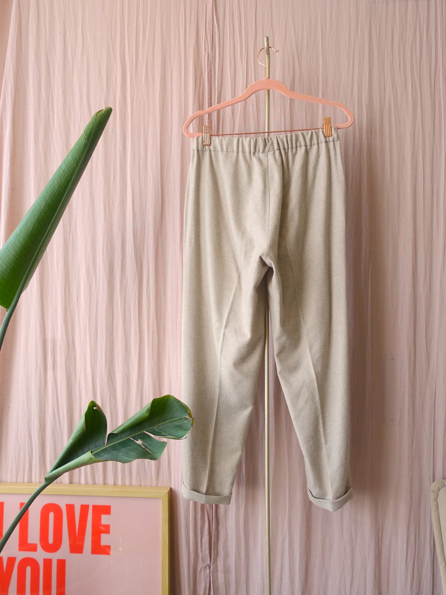 Antonelli Firenze the perfect woolmix pants light beige