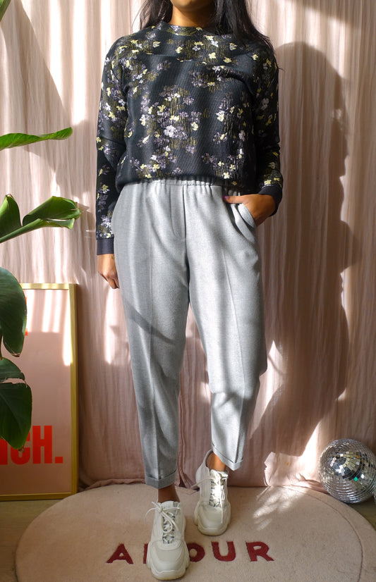 Antonelli Firenze the perfect woolmix pants classic grey