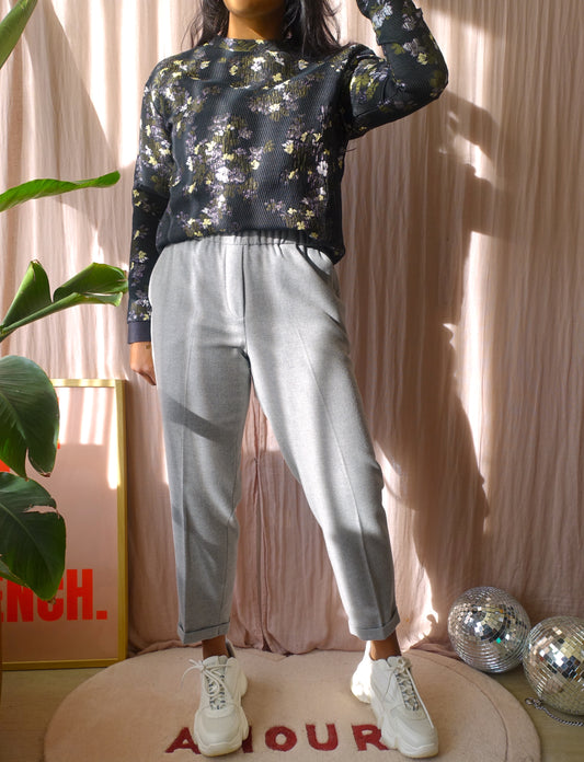 Antonelli Firenze the perfect woolmix pants classic grey