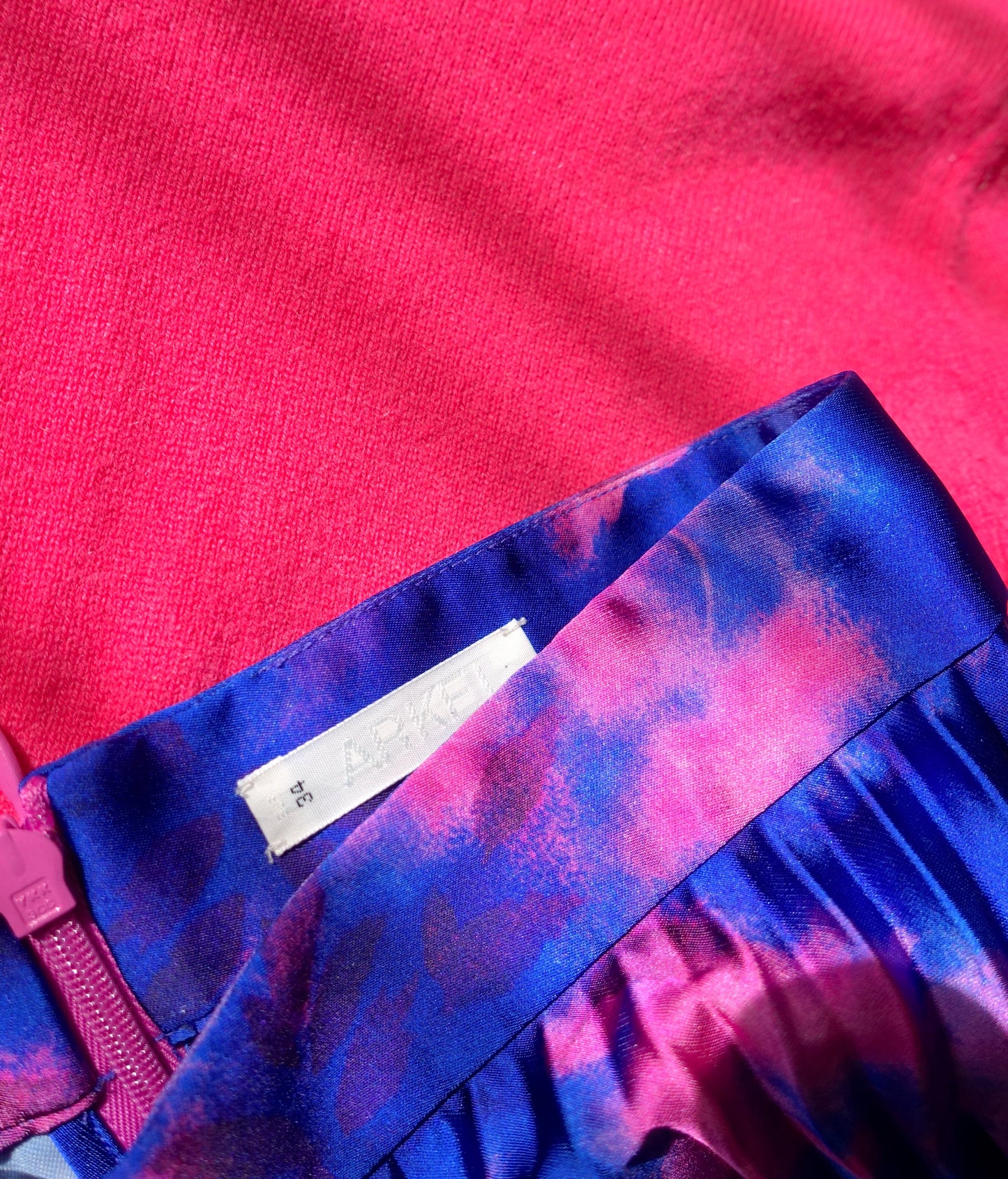 Arket midi plissé rok tie dye