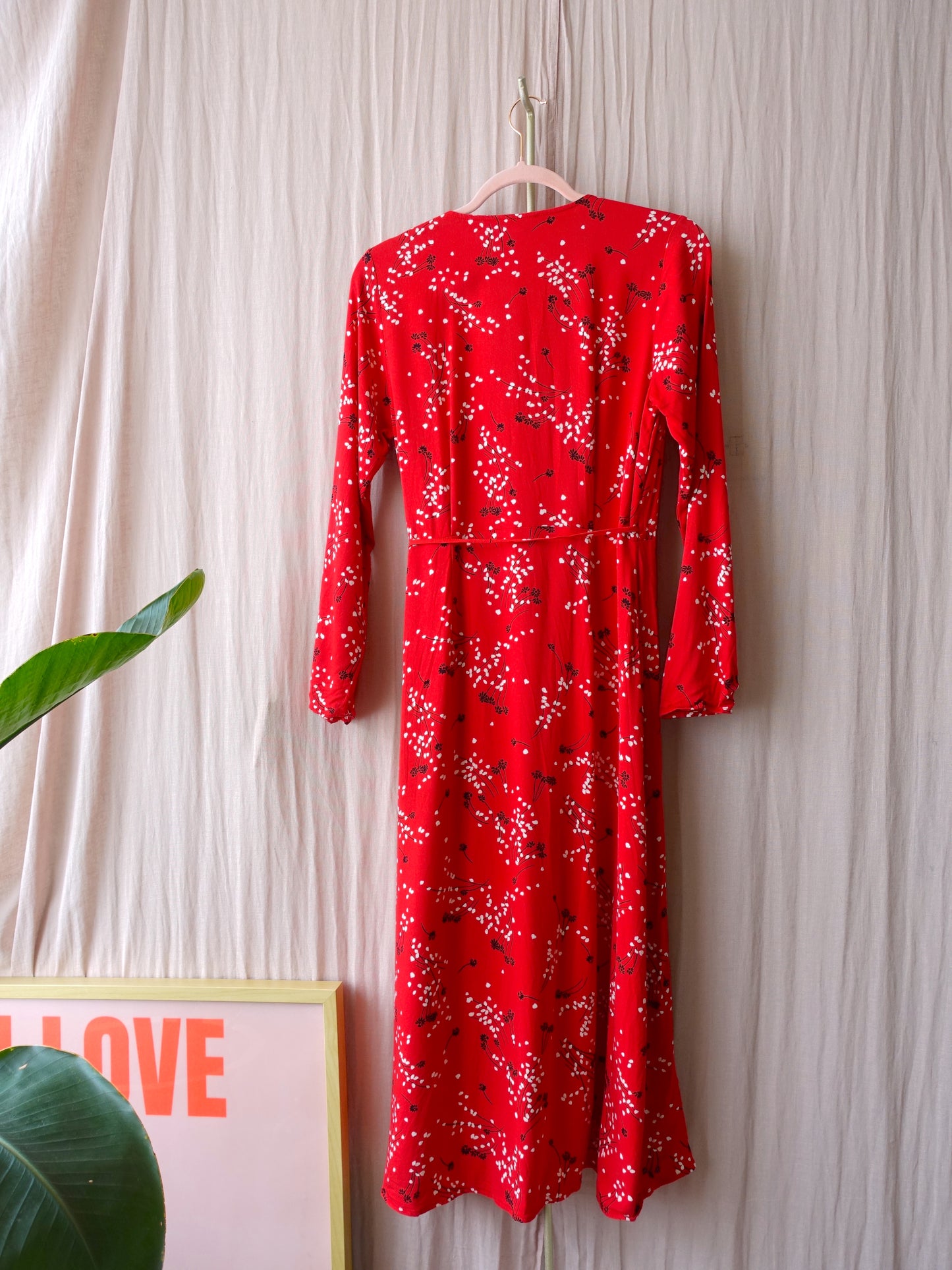 Armedangels midi viscose ruches dress