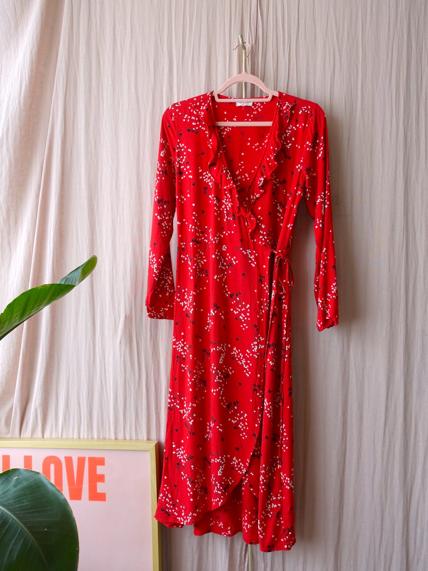 Armedangels midi viscose ruches dress