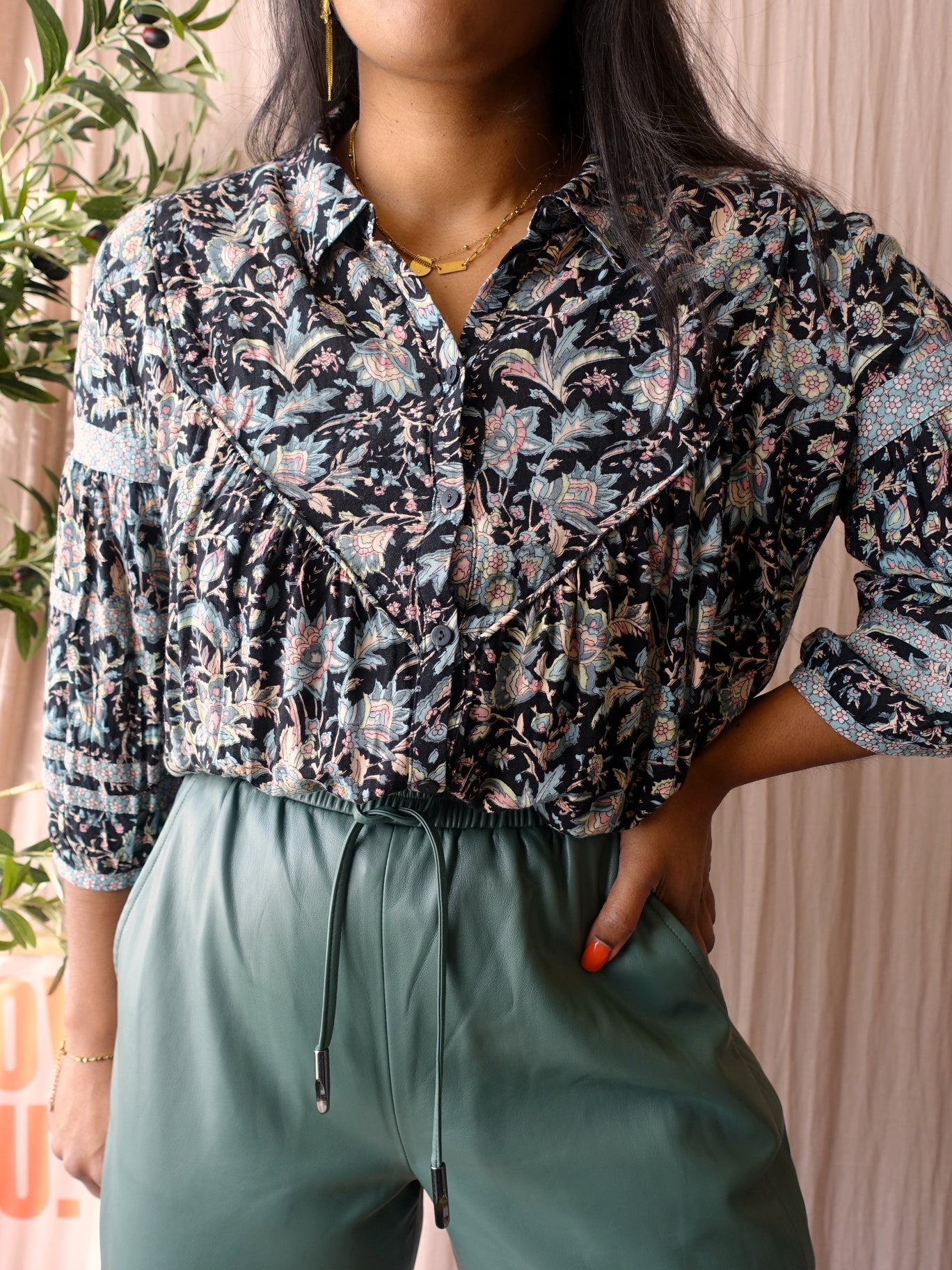 Ba&sh the bohemian paisley blouse