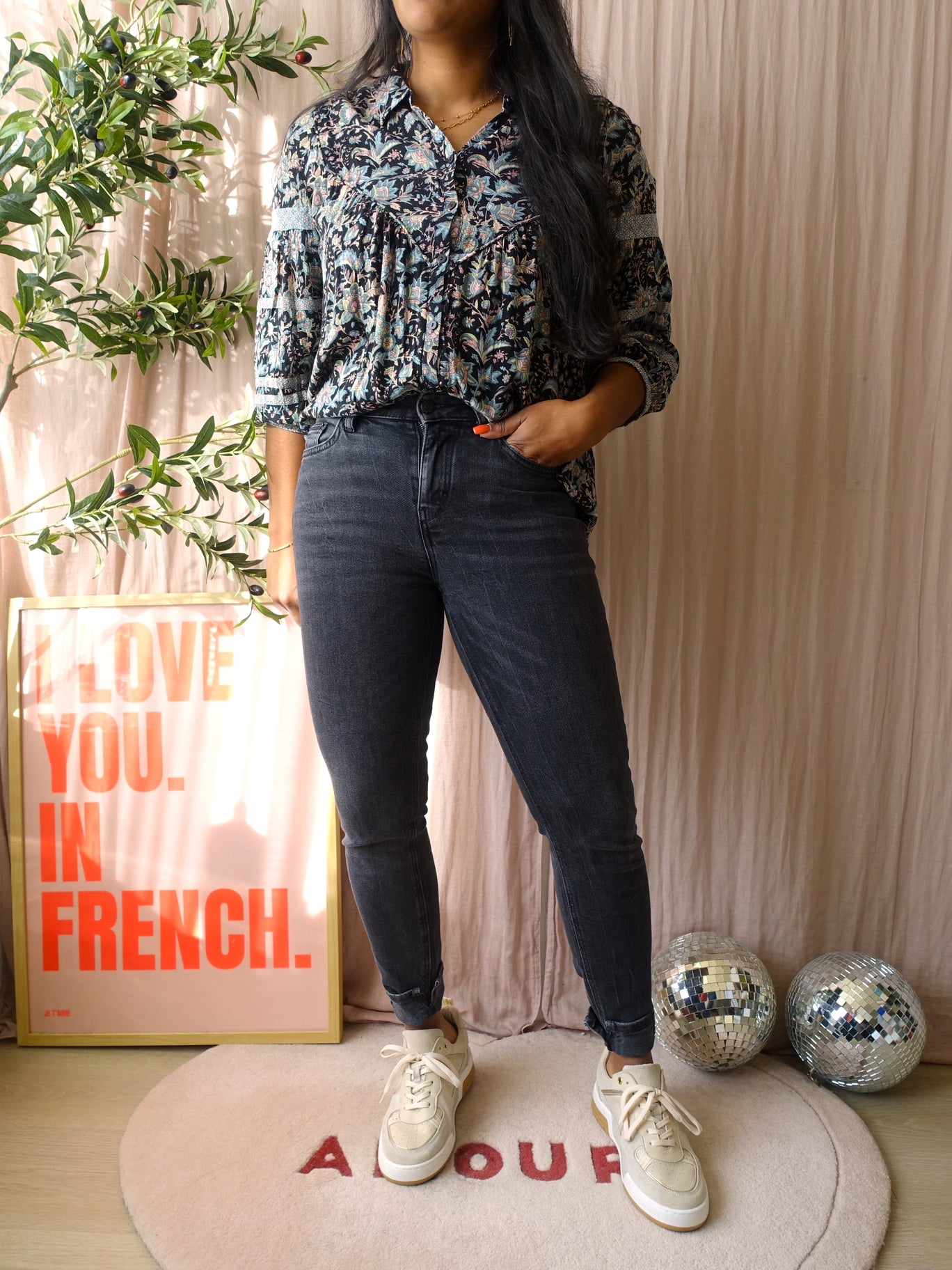 Ba&sh the bohemian paisley blouse