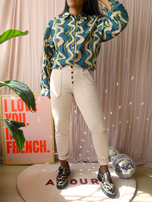 GRATIS BIJ BESTEDING V.A. €100 - Ba&sh cmarc skinny fit stretch jeans beige