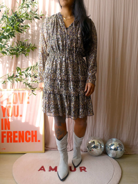 Ba&sh the silk blend lurex dress