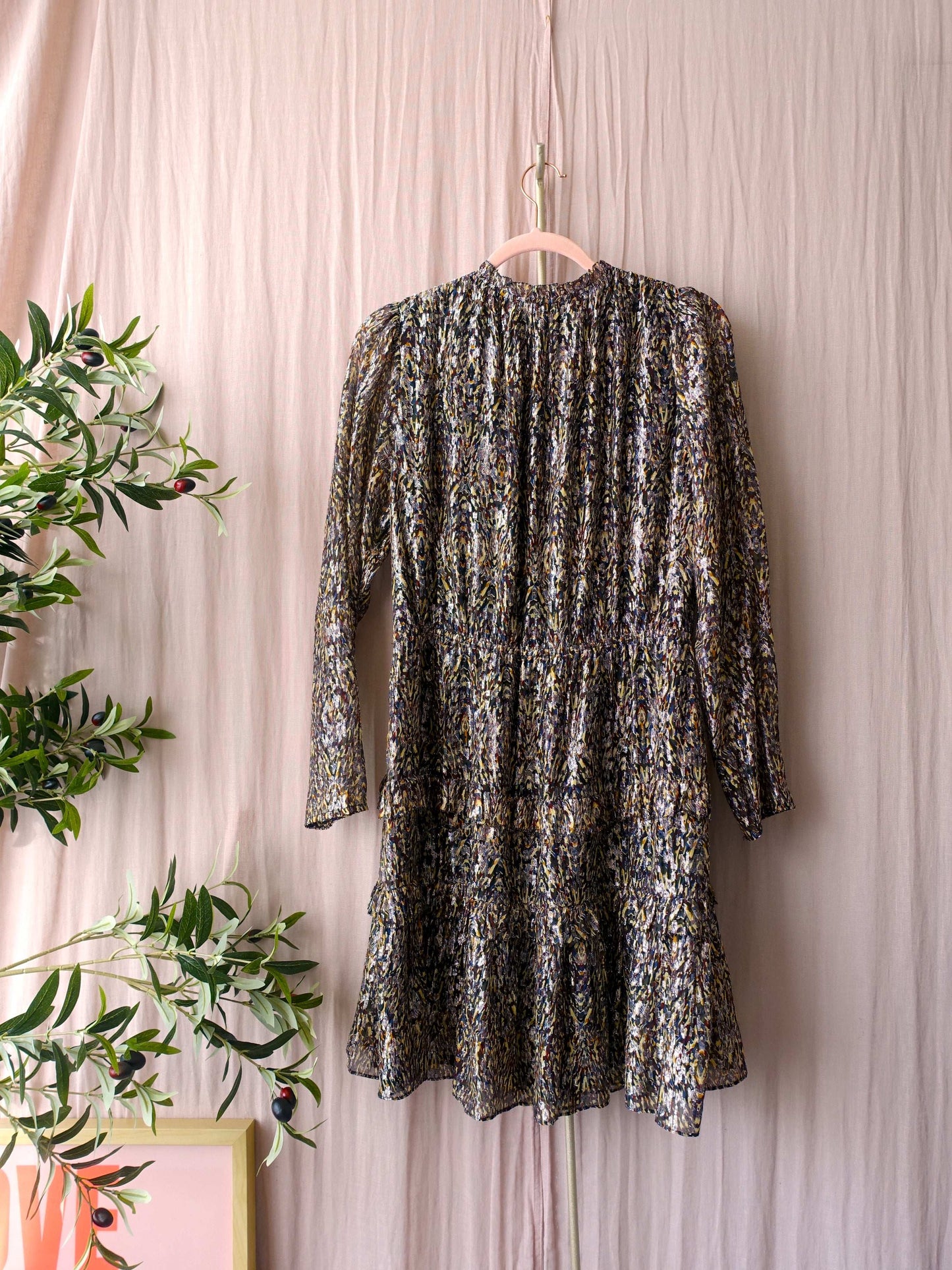 Ba&sh the silk blend lurex dress