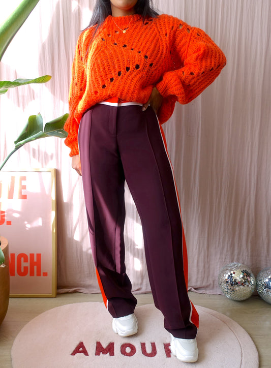 Barbara Bui wide leg trousers bordeaux