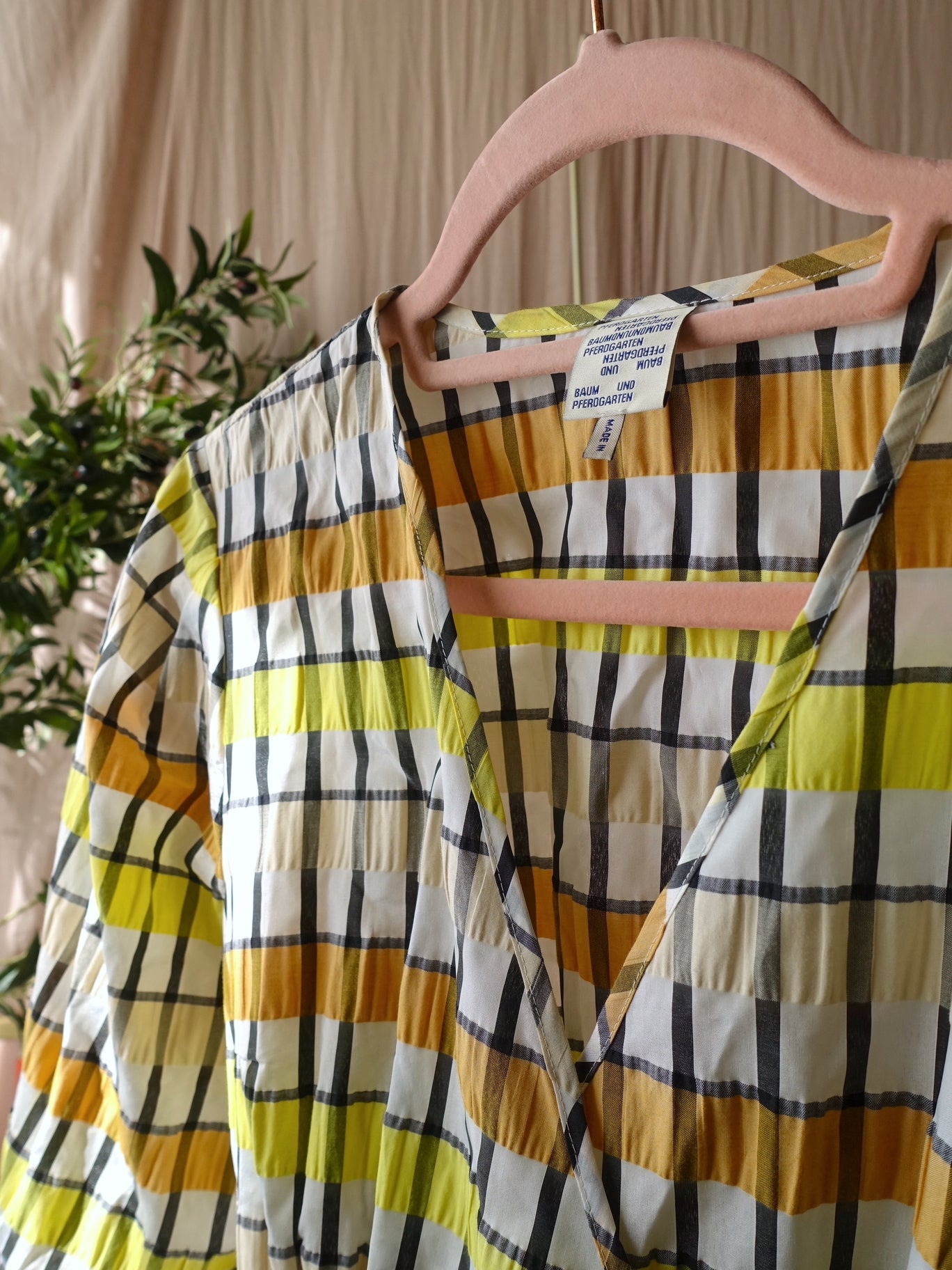 Baum und Pferdgarten seersucker wrap jurk aurelia