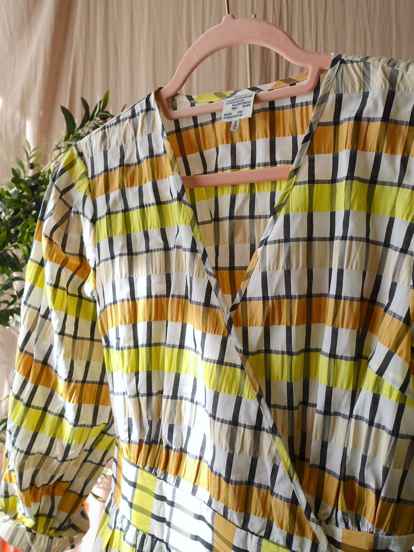 Baum und Pferdgarten seersucker wrap jurk aurelia