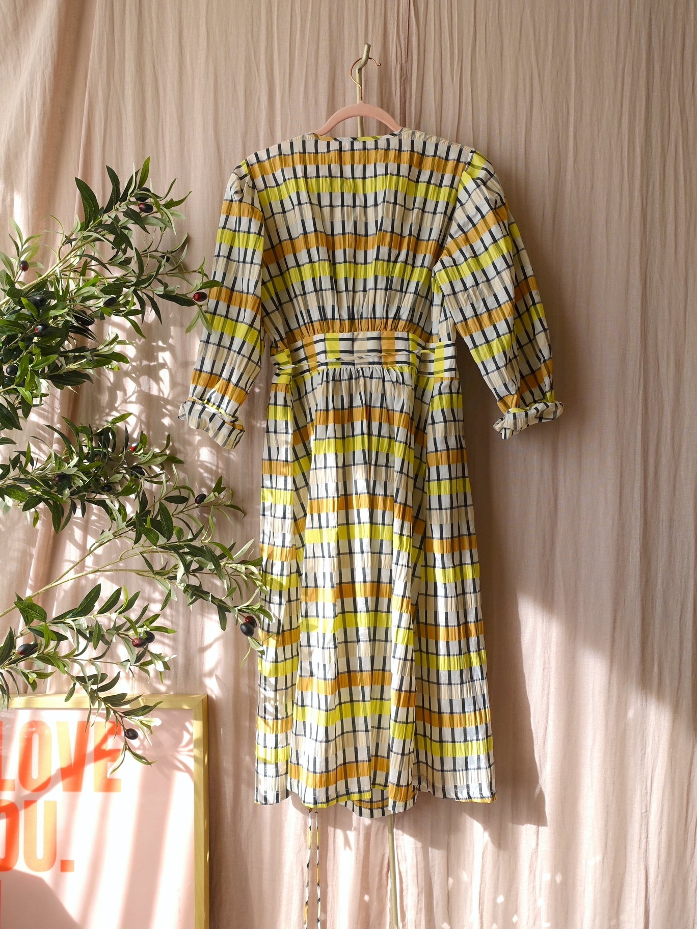 Baum und Pferdgarten seersucker wrap jurk aurelia