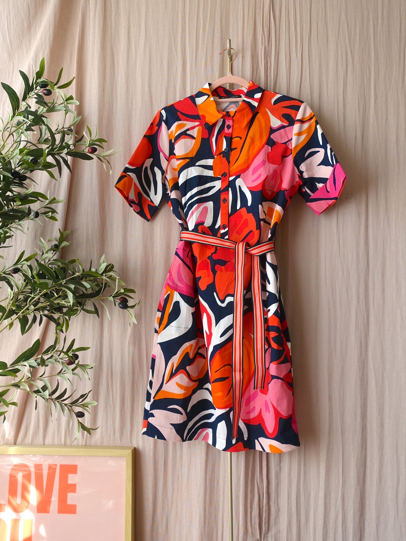 Betty Barclay cotton stretch blousejurk the florals