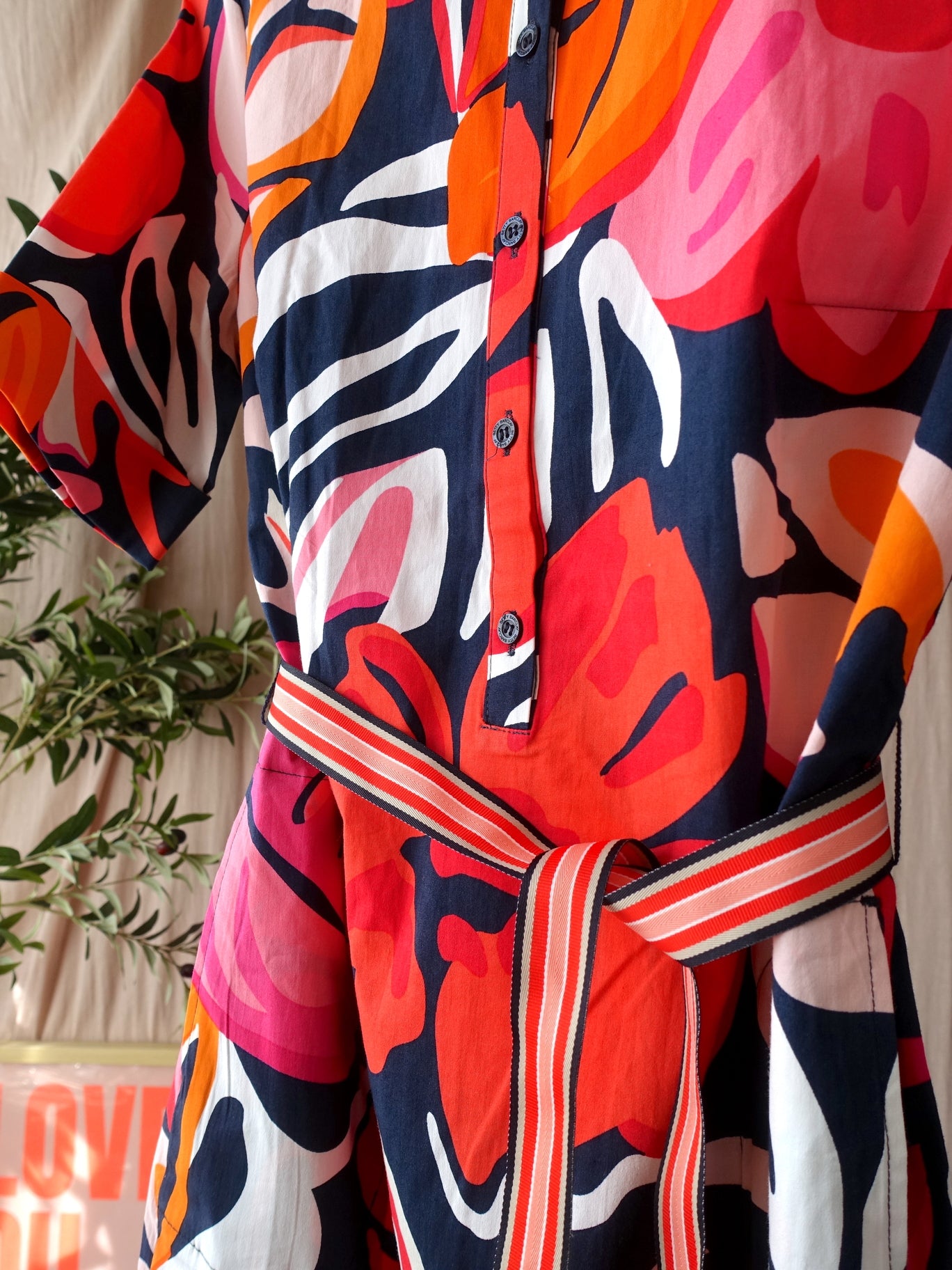 Betty Barclay cotton stretch blousejurk the florals