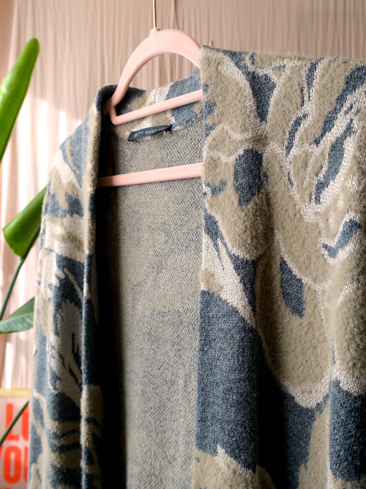 Betty Barclay jacquard lurex knit cardigan