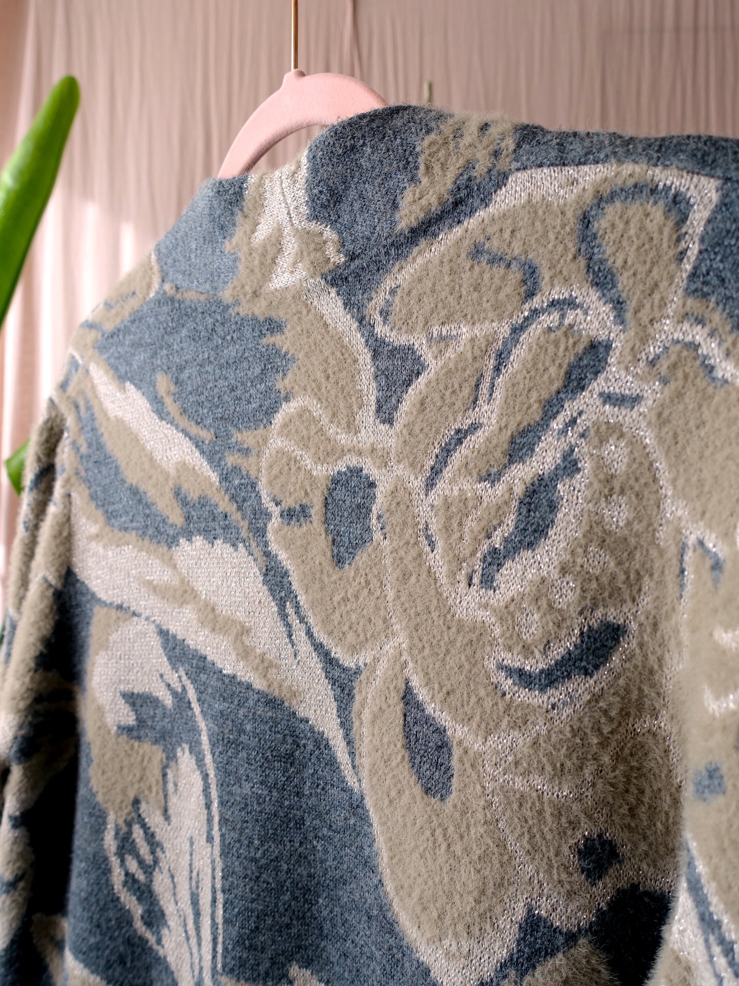 Betty Barclay jacquard lurex knit cardigan