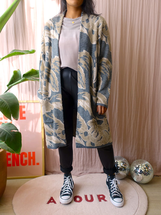 Betty Barclay jacquard lurex knit cardigan