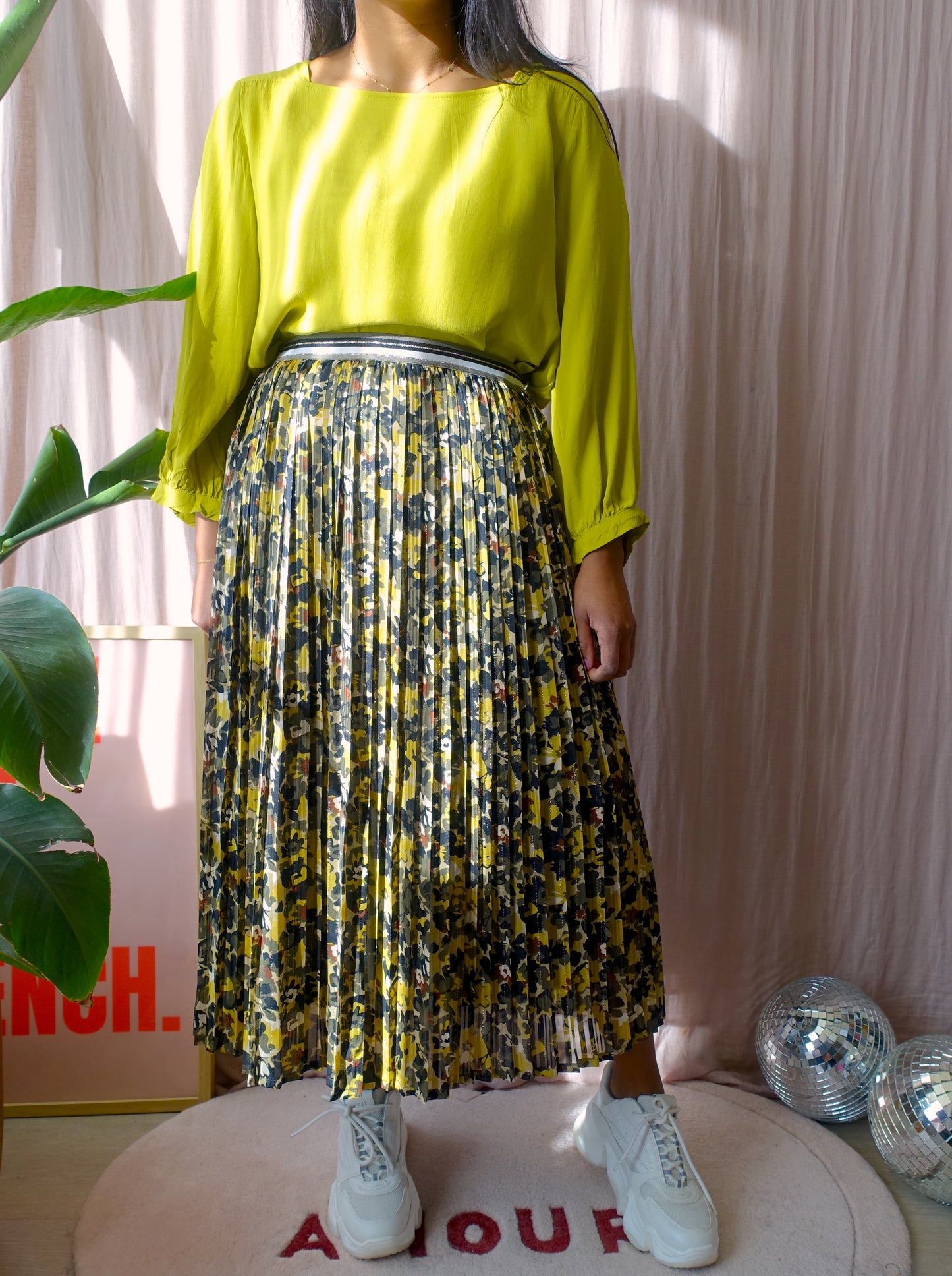 Opus viscose top apple green
