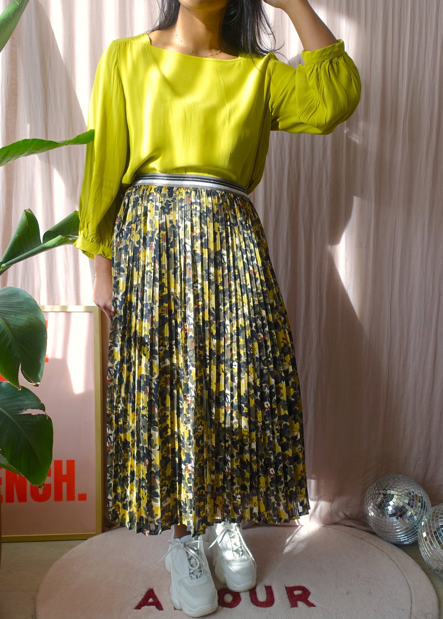 Opus viscose top apple green