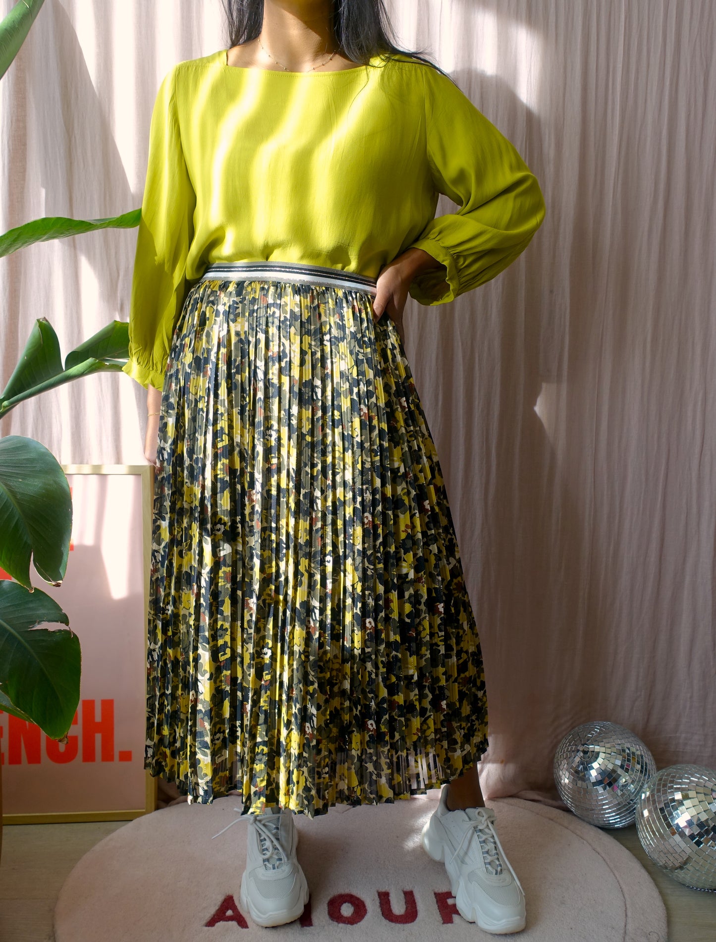 Opus viscose top apple green