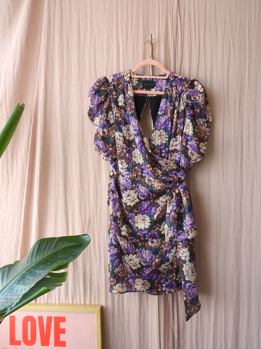 Birgitte Herskind kathinka floral jurk dusty lavender
