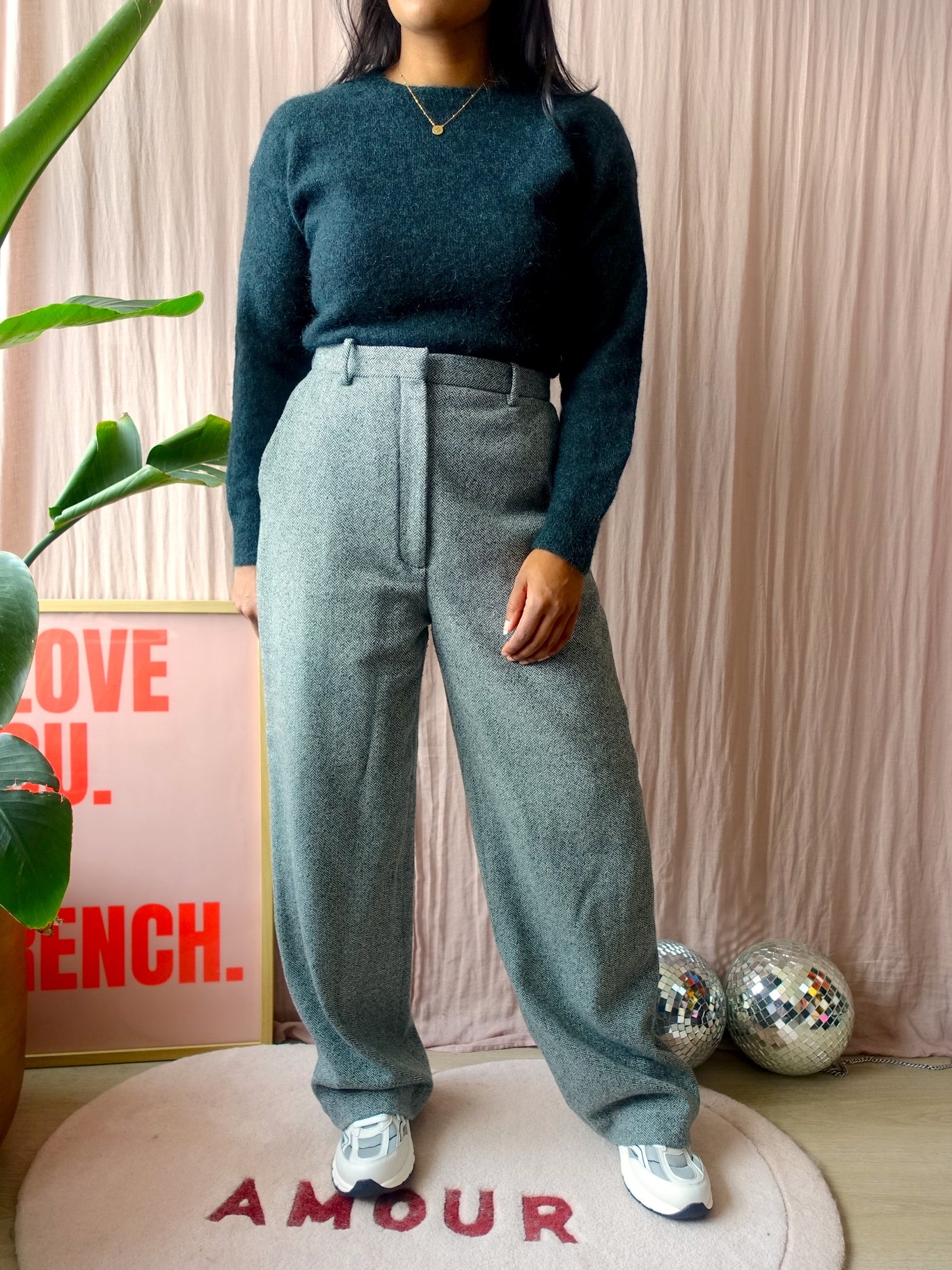 By-Bar mohairmix knit dark green