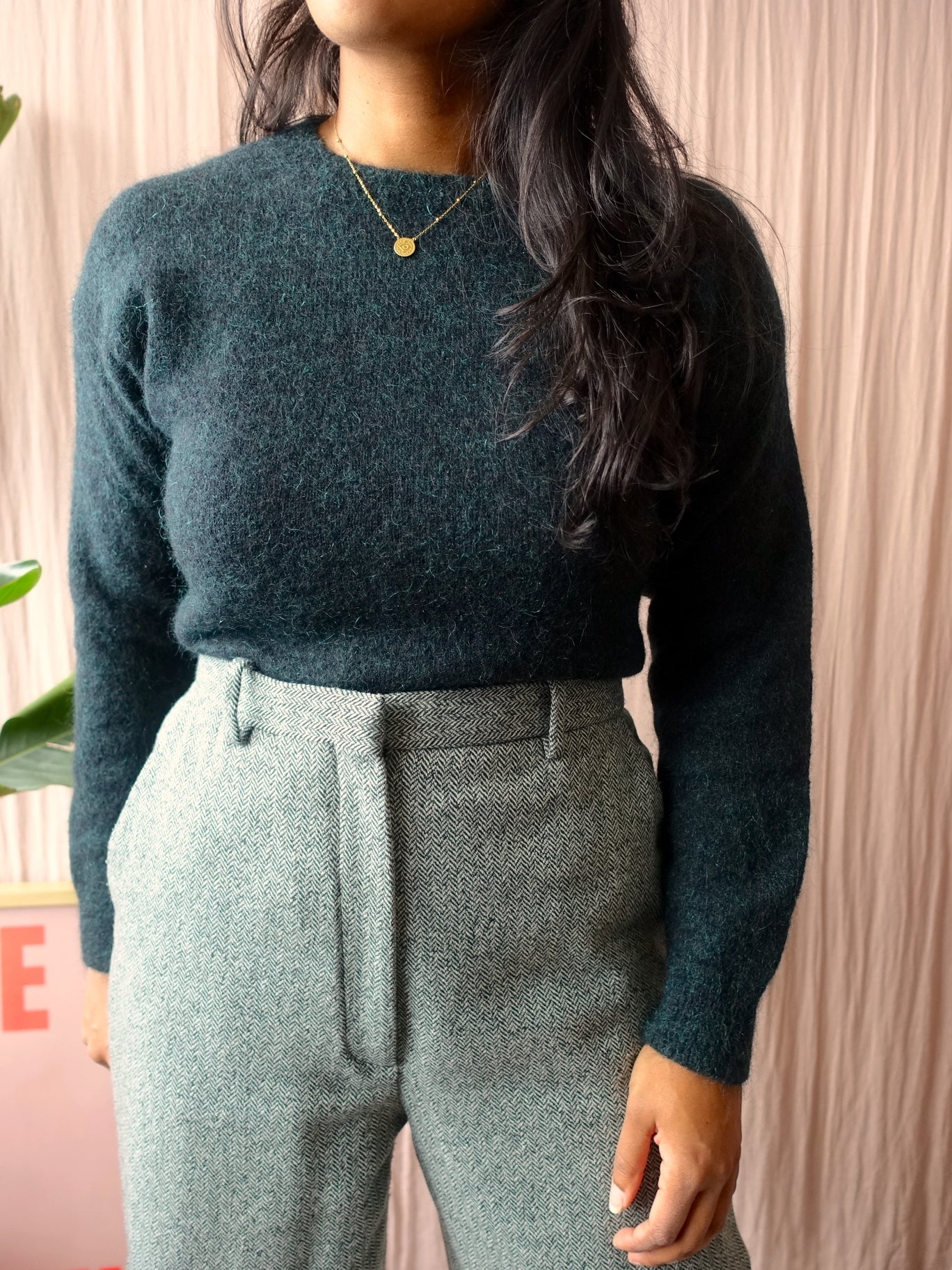 By-Bar mohairmix knit dark green