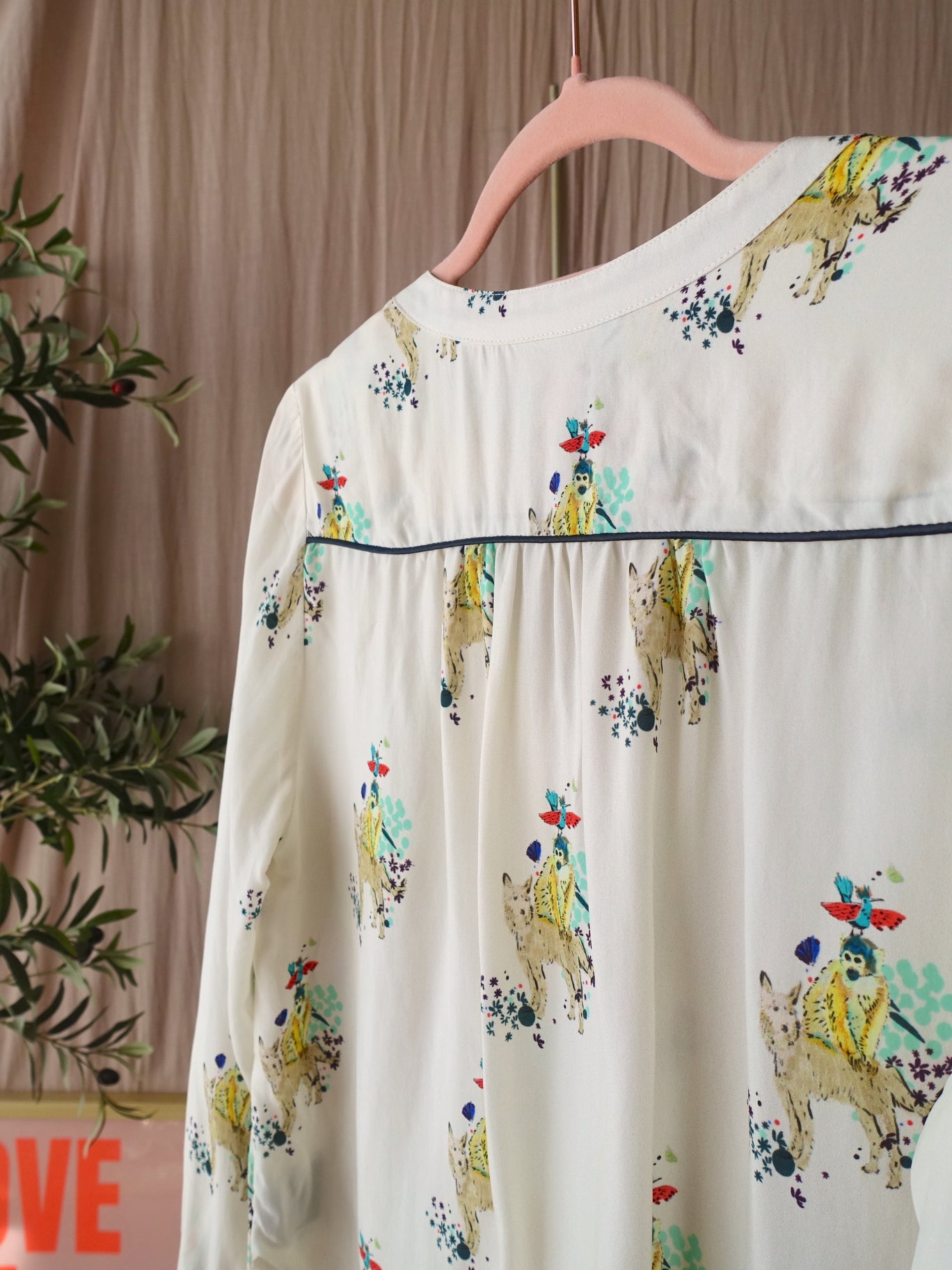 POM Amsterdam x Katja a world of lucky charms blouse