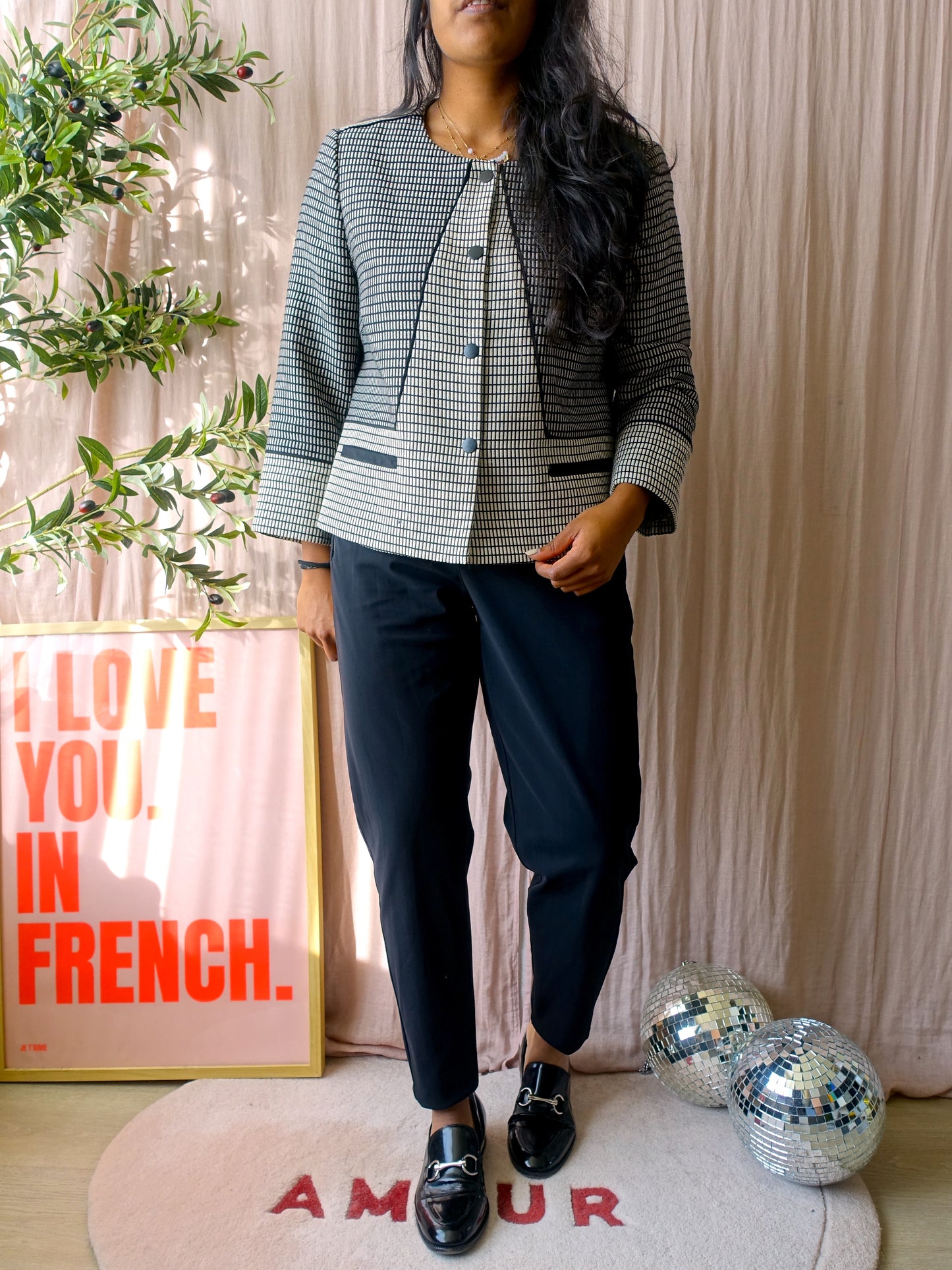 By Malene Birger jacquard graphic blazer