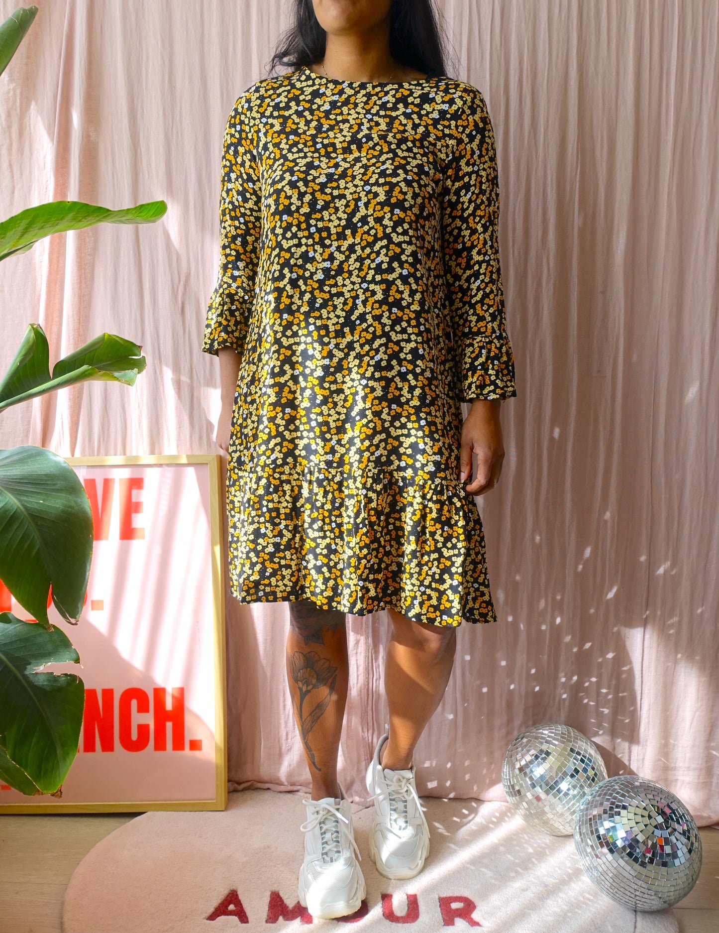 Catwalk Junkie daisy flower print jurk